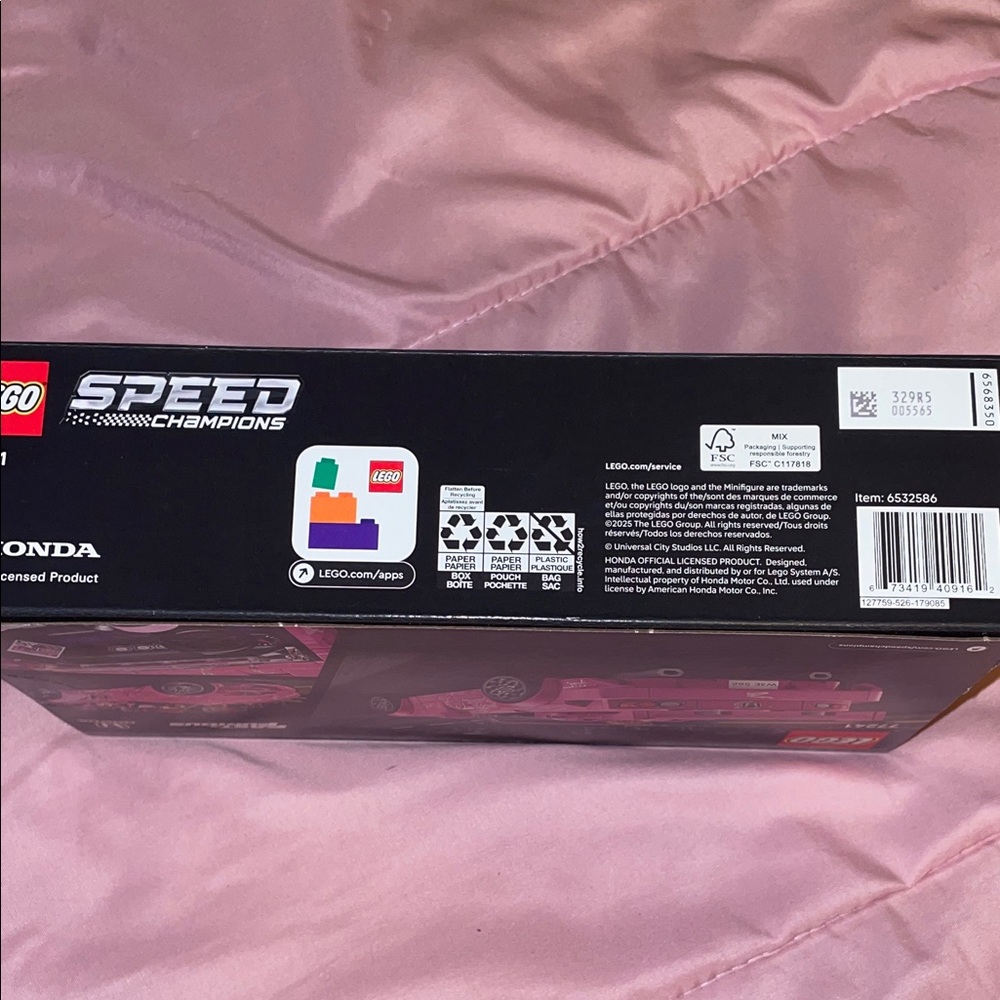 LEGO Speed Champions Fast & Furious Honda S2000 - Vibrant Pink  77241 - Picture 2 of 8